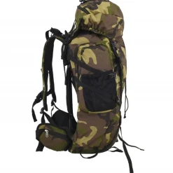 vidaXL Sac à dos de randonnée vert 60 L tissu oxford