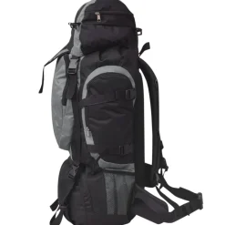 vidaXL Sac à dos de randonnée XXL 75 L noir et