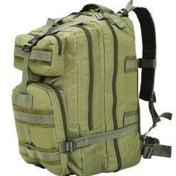 Bagages & Maroquinerie-vidaXL Sac à dos en style militaire 50 L Vert olive