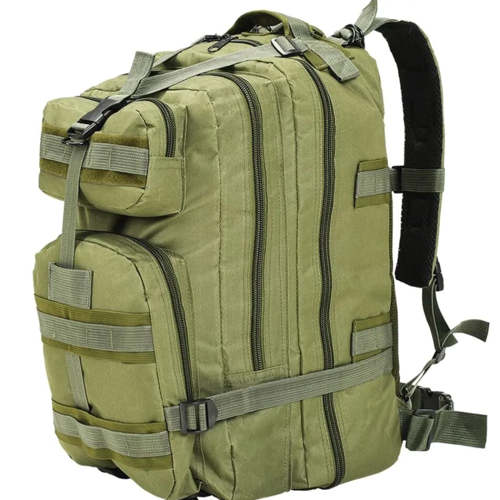 Bagages & Maroquinerie-vidaXL Sac à dos en style militaire 50 L Vert olive