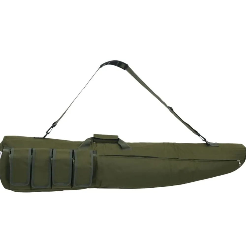 Pour Adultes-vidaXL Sac à fusil avec bretelles 120 cm tissu oxford Vert