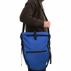 Loisirs De Plein Air-vidaXL Sac à vélo 32,5 x 17 x 57 cm Polyester Bleu