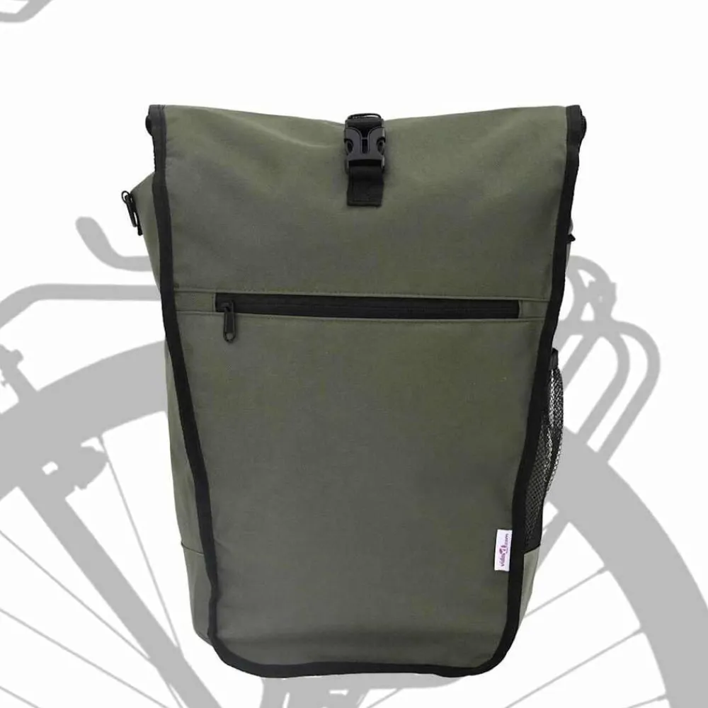 vidaXL Sac à vélo Olive 34 x 16 x 59 cm Polyester