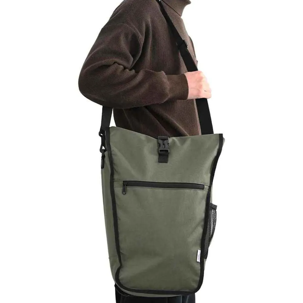 vidaXL Sac à vélo Olive 34 x 16 x 59 cm Polyester