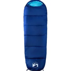 Loisirs De Plein Air-vidaXL Sac de couchage momie pour adultes camping 3 saisons marine et bleu