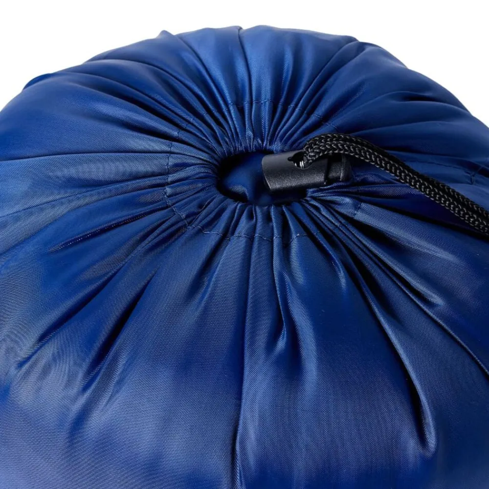 Loisirs De Plein Air-vidaXL Sac de couchage momie pour adultes camping 3 saisons marine et bleu