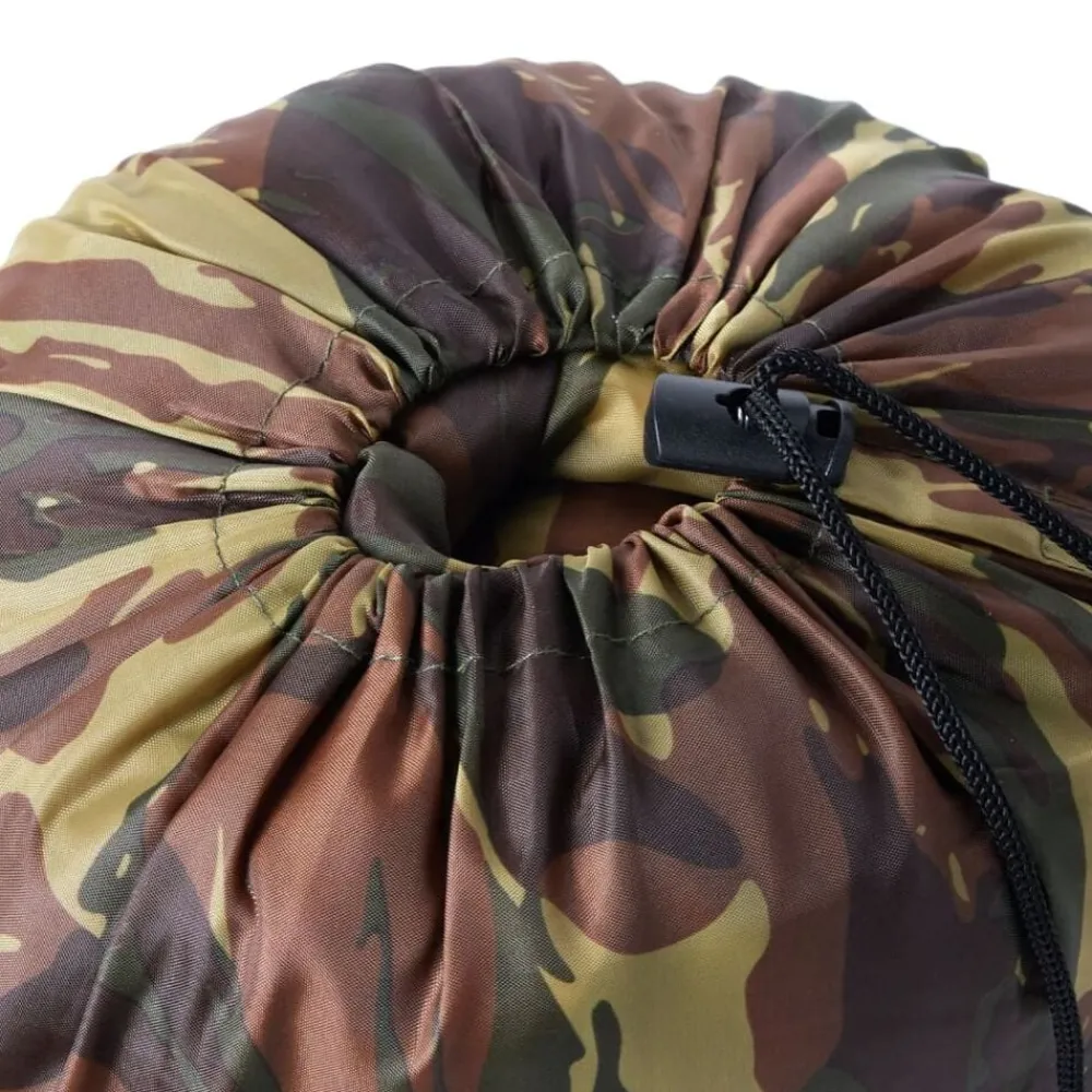 Loisirs De Plein Air-vidaXL Sac de couchage momie pour adultes camping 3 saisons Camouflage