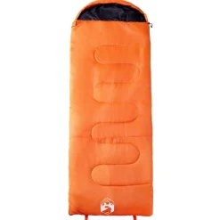 Loisirs De Plein Air-vidaXL Sac de couchage pour adultes camping 3-4 saisons Orange et noir