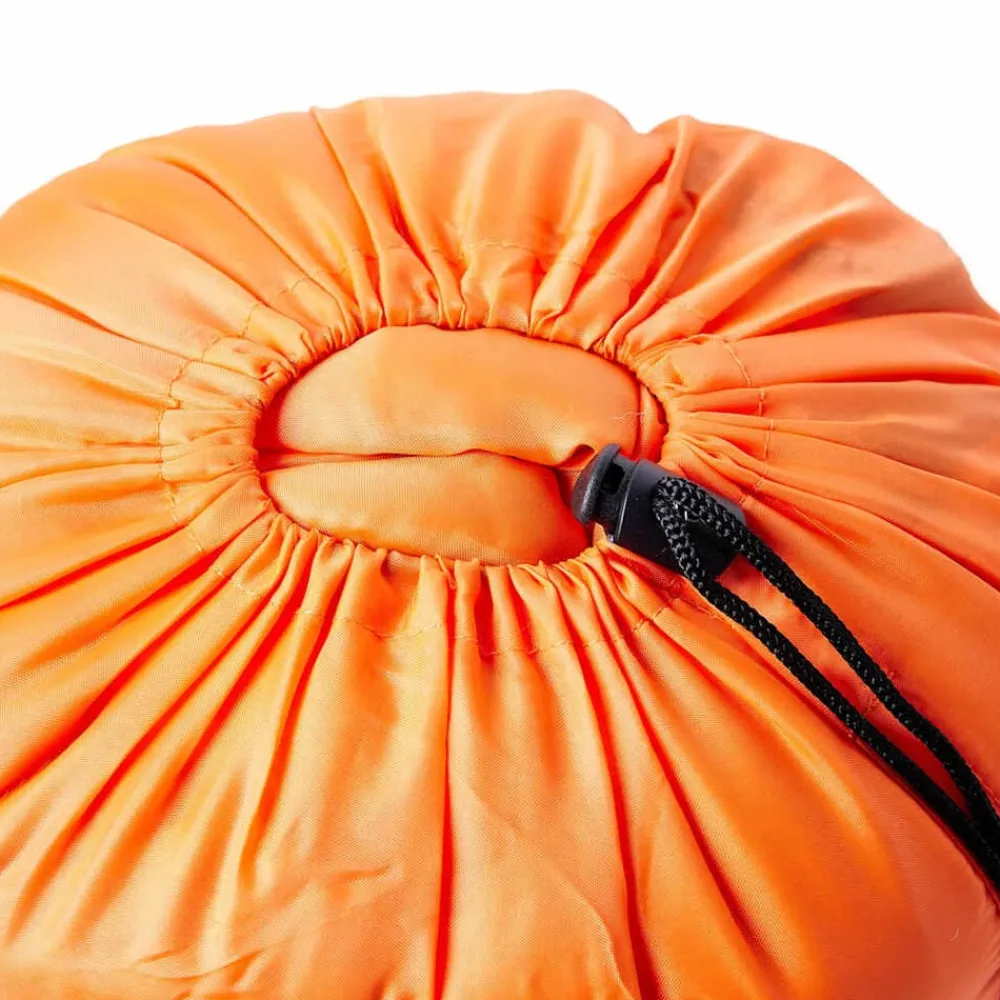 Loisirs De Plein Air-vidaXL Sac de couchage pour adultes camping 3-4 saisons Orange et noir