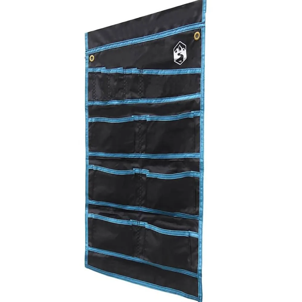 Loisirs De Plein Air-vidaXL Sac de rangement avec stockage Noir et Bleu 63,5 x 40 cm oxford