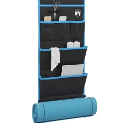 Loisirs De Plein Air-vidaXL Sac de rangement avec stockage Noir et Bleu 91 x 47,5 cm oxford