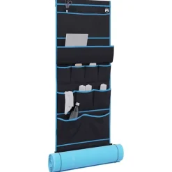 Loisirs De Plein Air-vidaXL Sac de rangement Noir et Bleu 161 x 58,5 cm oxford