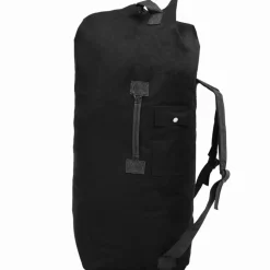 Bagages & Maroquinerie-vidaXL Sac de sport en style militaire 85 L Noir
