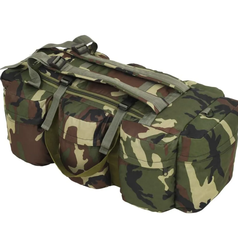 vidaXL Sac de sport en style militaire 3-en-1 45 L