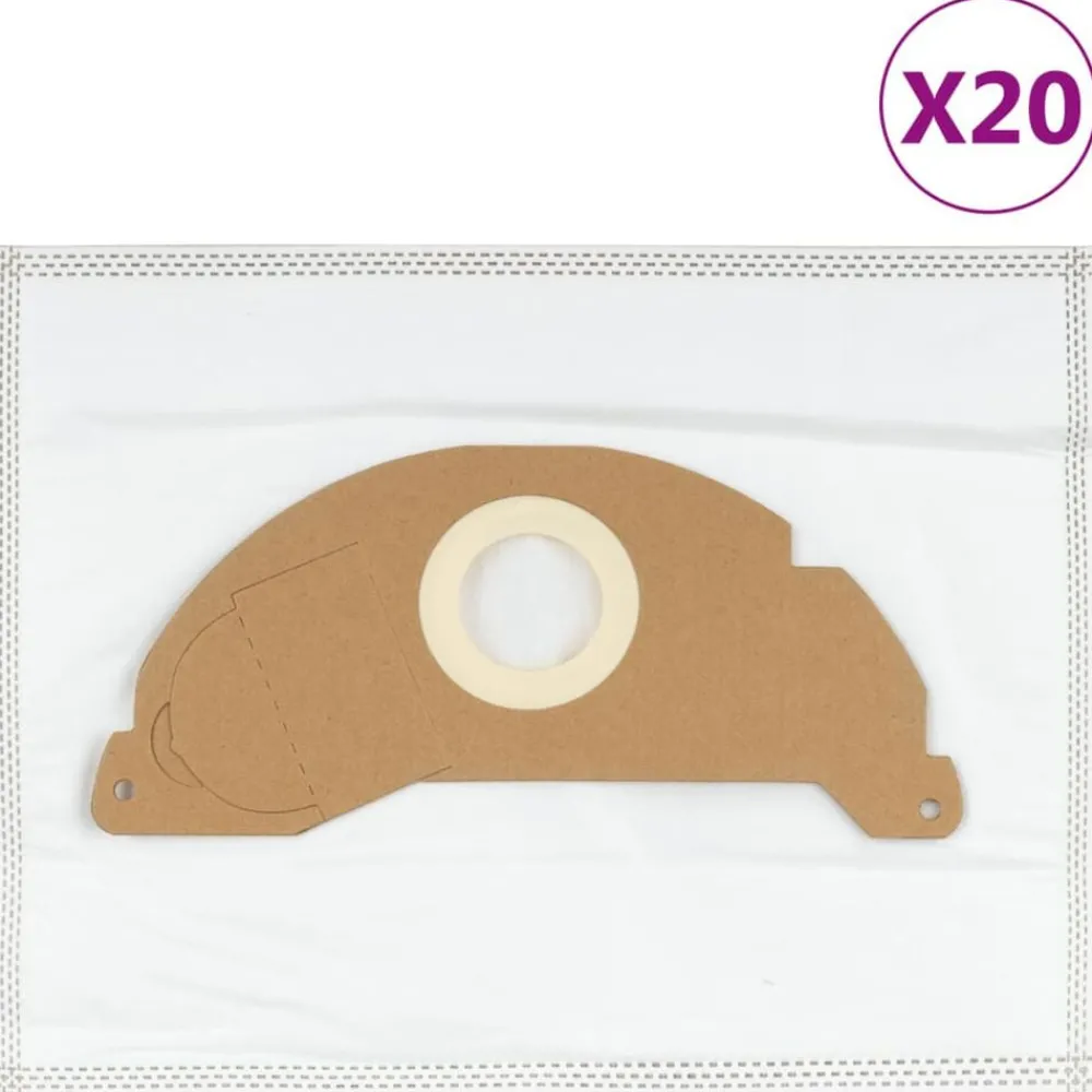 vidaXL Sacs d’aspirateur pour Kärcher A2004 20 pcs