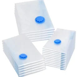 Produits Ménagers-vidaXL Sacs de voyage sous vide Sacs de vêtements 3 tailles 20 pcs