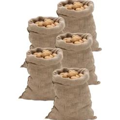 vidaXL Sacs en jute 5 pièces 60x105 cm 100 % jute 220 g/m²
