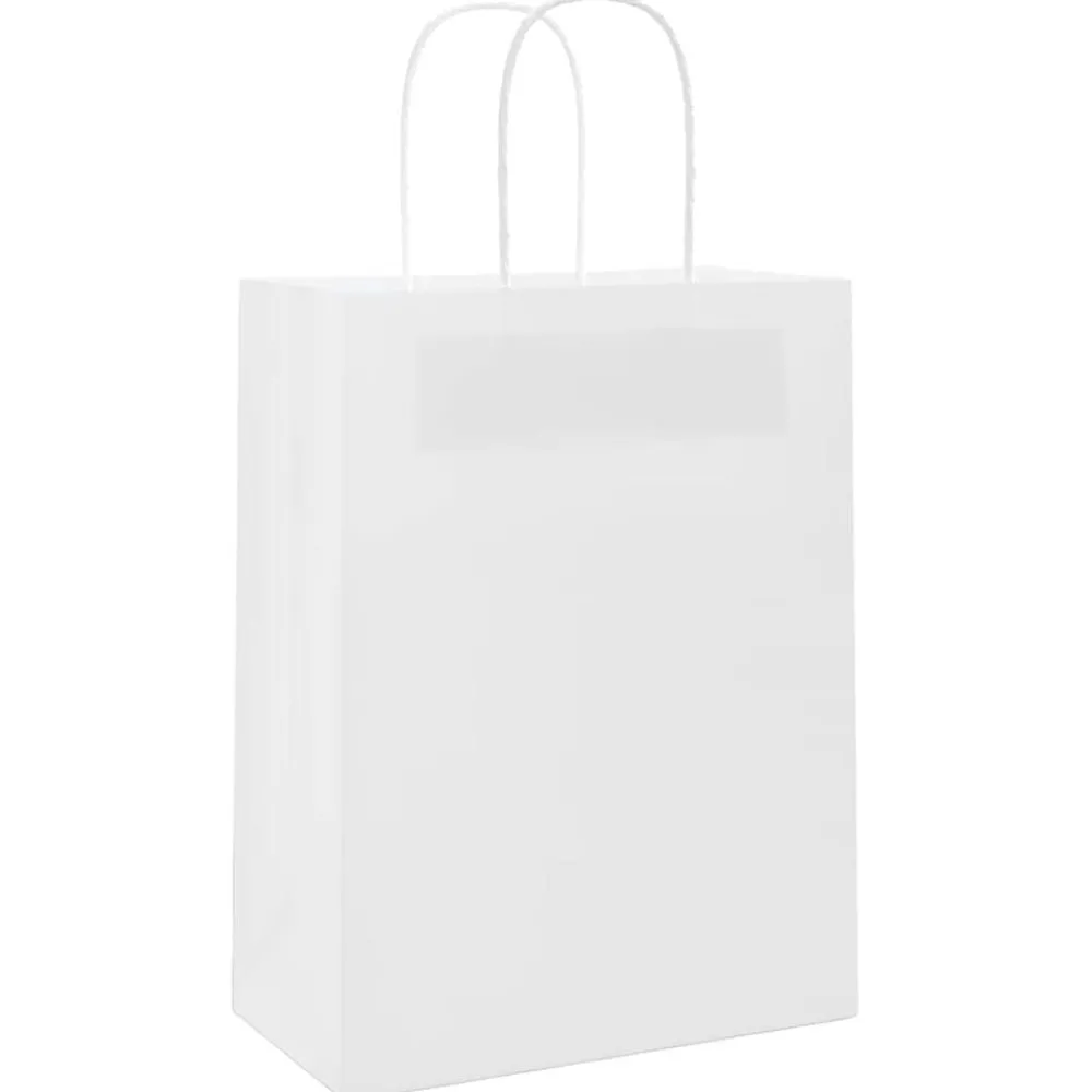 vidaXL Sacs en papier 50 pcs avec poignées 21x11x28 cm