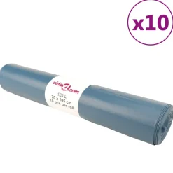 vidaXL Sacs poubelles 100 pcs bleu 120 L