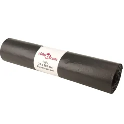 vidaXL Sacs poubelles 250 pcs noir 120 L