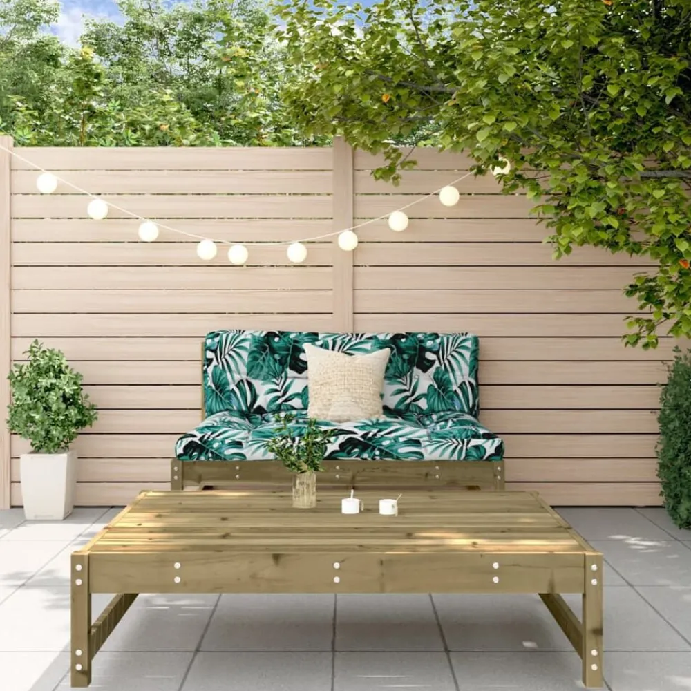 vidaXL Salon de jardin 2 pcs bois de pin imprégné