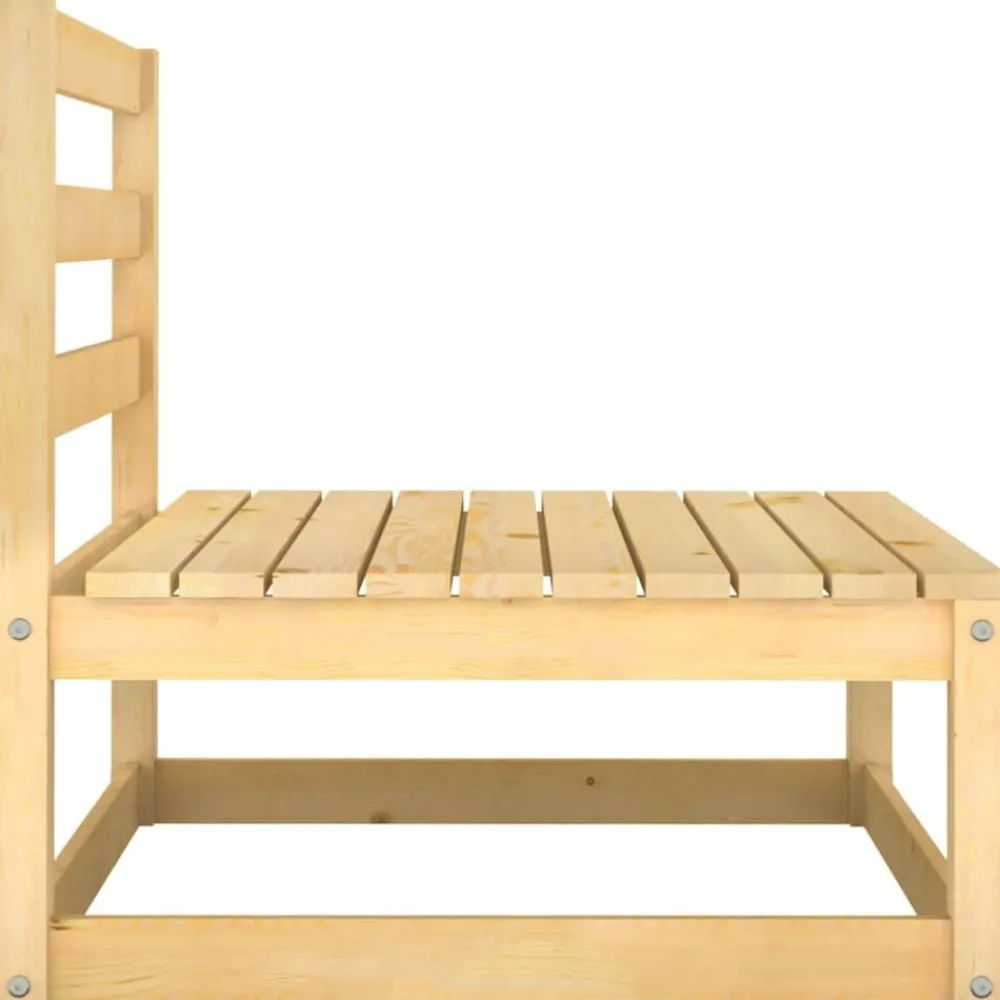 vidaXL Salon de jardin 2 pcs avec coussins Bois de pin massif