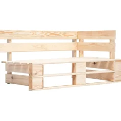 vidaXL Salon de jardin palette 6pcs avec coussins Bois de pin imprégné
