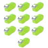 vidaXL Sangle 10 pcs 0,25 tonne 5 m x 25 mm Vert fluorescent