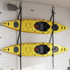 vidaXL Sangles de rangement doubles kayak avec clips de pagaie 50 kg