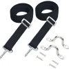 vidaXL Sangles de toit bimini 2 pcs Tissu et acier inoxydable