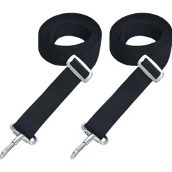 vidaXL Sangles de toit bimini 2 pcs Tissu et acier inoxydable