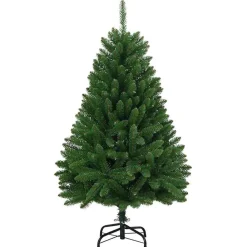 vidaXL Sapin de Noël artificiel à charnières avec support 120 cm