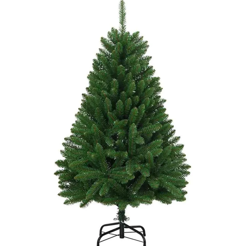 vidaXL Sapin de Noël artificiel à charnières avec support 120 cm