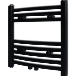 vidaXL Sèche-serviettes eau chaude à rails incurvés 480 x 480 mm