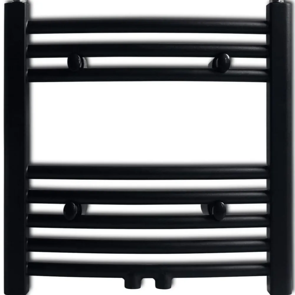 vidaXL Sèche-serviettes eau chaude à rails incurvés 480 x 480 mm