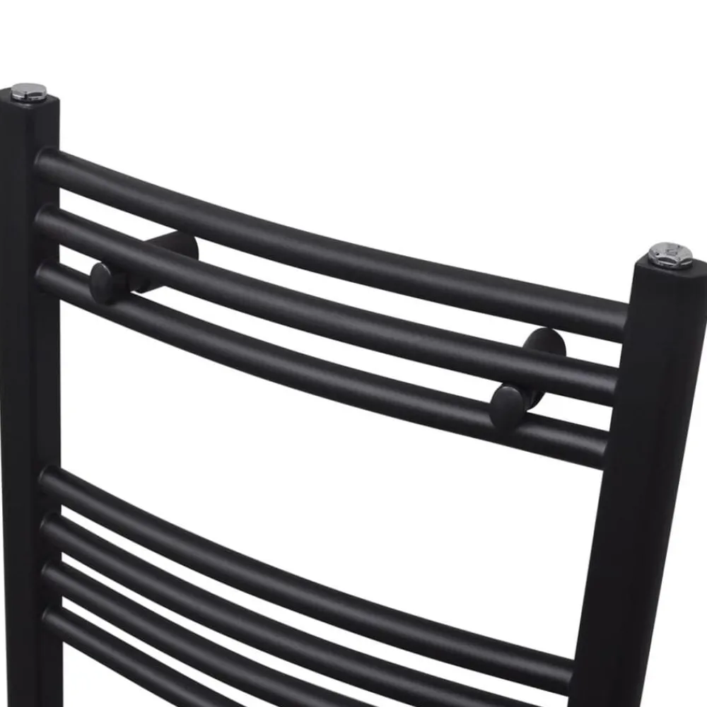 vidaXL Sèche-serviettes eau chaude à rails incurvés 480 x 480 mm