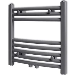 vidaXL Sèche-serviettes eau chaude à rails incurvés 480 x 480 mm