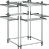vidaXL Séchoir à linge 107x107x120 cm aluminium