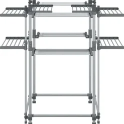 vidaXL Séchoir à linge 107x107x120 cm aluminium
