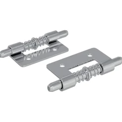 Accessoires De Quincaillerie-vidaXL Serrure 2 pcs Argenté 46 x 17 x 1,2 mm Acier