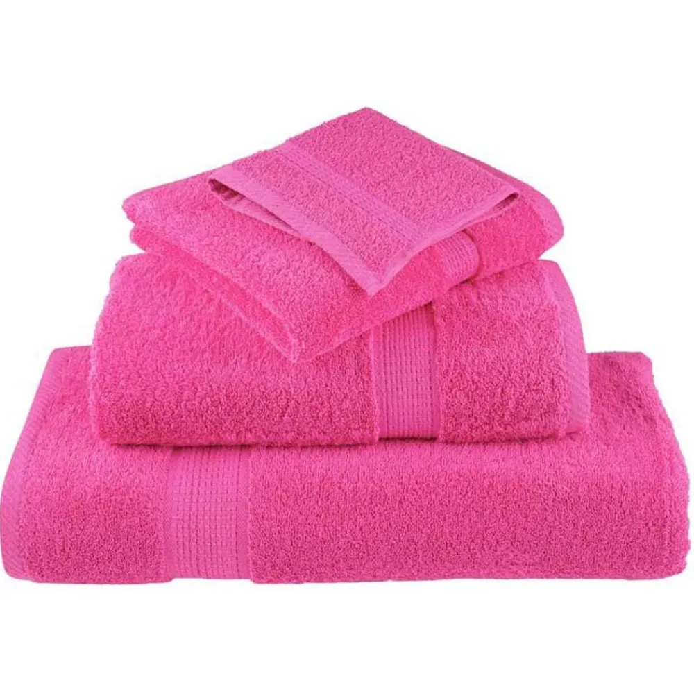 Linge-vidaXL Serviette Invité SOLUND 2 pcs 15 x 21 cm 550 gsm Rose