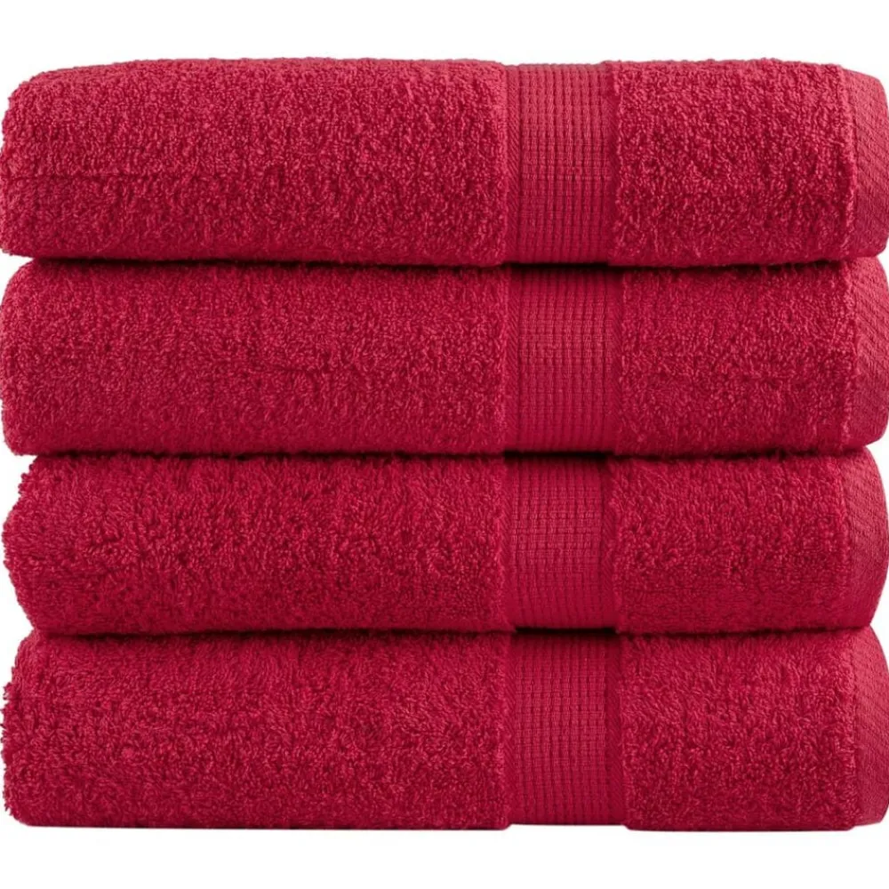 vidaXL Serviettes de bain de qualité supérieure SOLUND 4 pcs 600g/m²