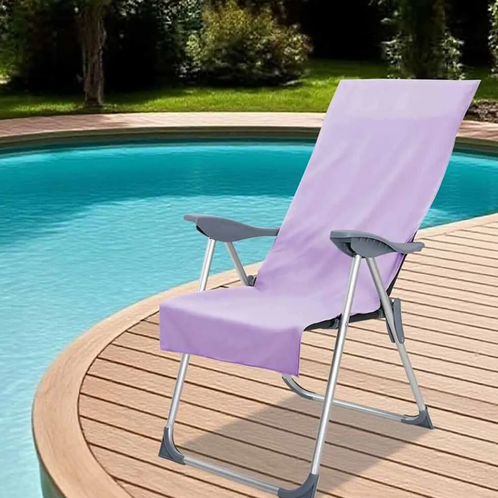 vidaXL Serviettes de chaise d'extérieur 2 pcs 130 x 60 cm