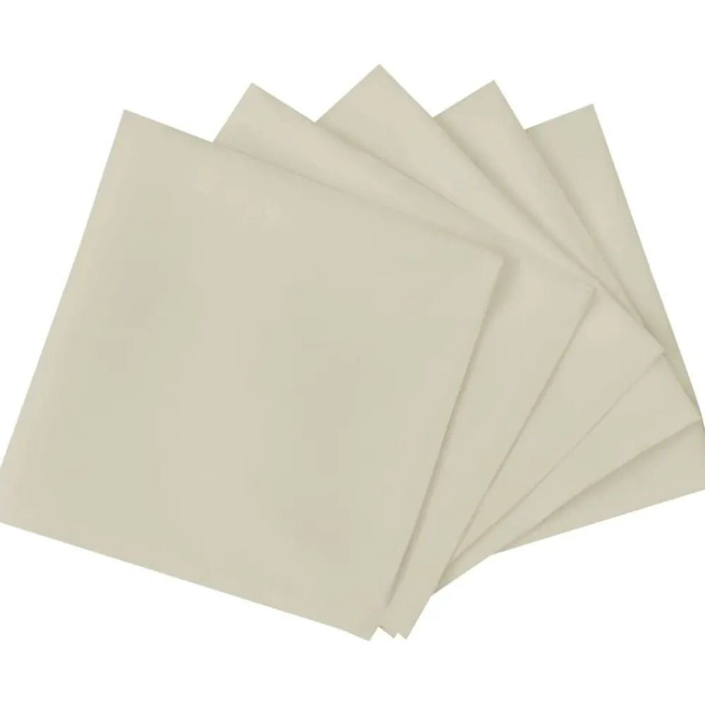 vidaXL Serviettes de table 10 pcs Crème 50x50 cm
