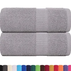 vidaXL Serviettes de toilette FROGN 2 pièces 30x30 cm 360 g/m²