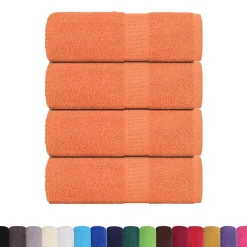vidaXL Serviettes de toilette FROGN 4 pièces 30x30 cm 360 g/m²