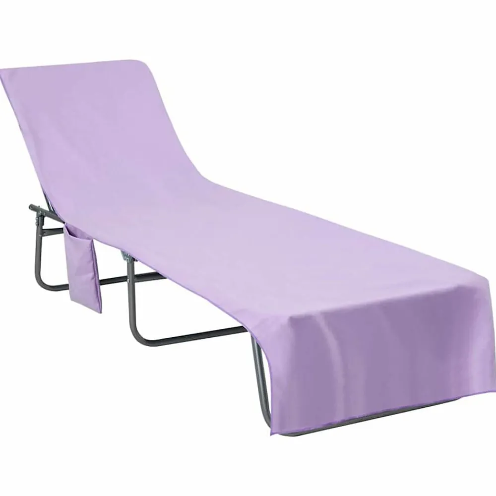 vidaXL Serviettes de Transat 2 pcs 210 x 75 cm