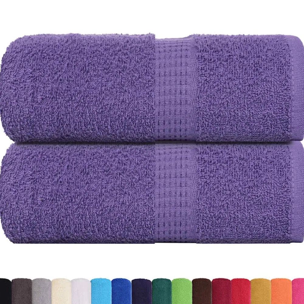 vidaXL Serviettes de visage FROGN 2 pcs 30x30 cm 360 g/m²