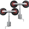 vidaXL Set de 2 supports à double roue inclinable remorque à bateau