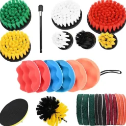 Pièces Détachées Pour Véhicules-vidaXL Set de brosses pour voiture Multicolore polyrotin